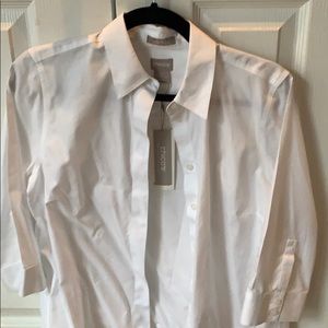Chico’s White Blouse. NWT. 3/4 length sleeve.